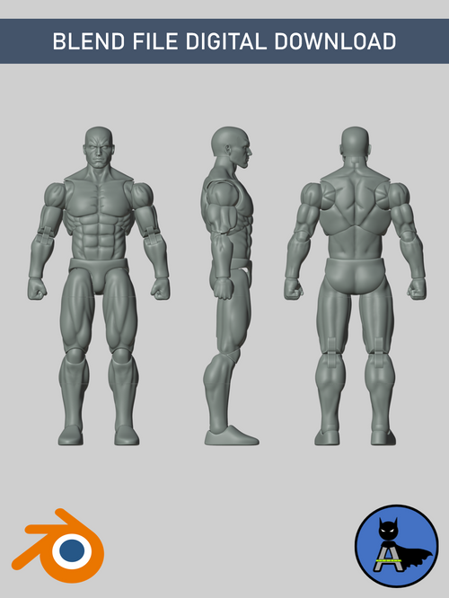 Azrach Toys Base Body – Blender File Digital Download