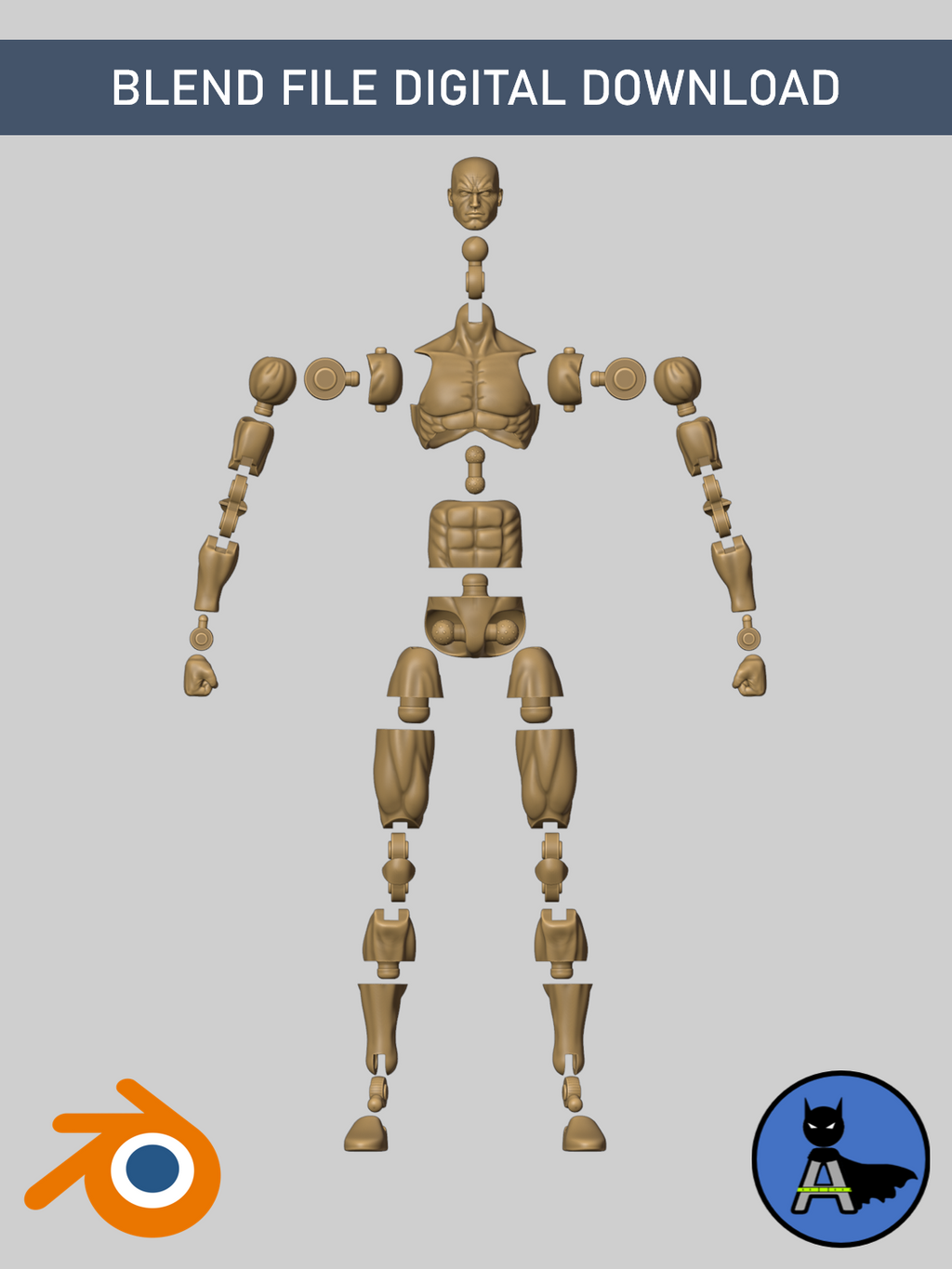 Azrach Toys Base Body – Blender File Digital Download