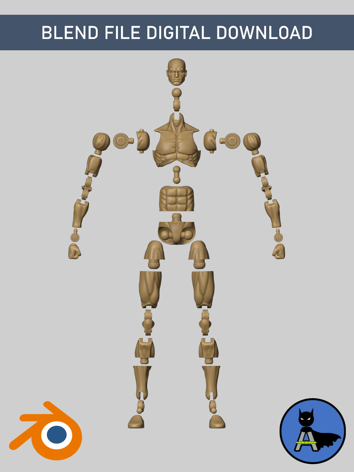 Azrach Toys Base Body – Blender File Digital Download