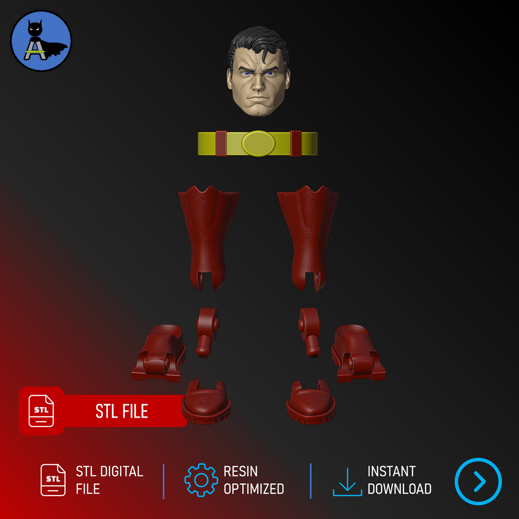 Super Human Marvel Legends Kit - STL