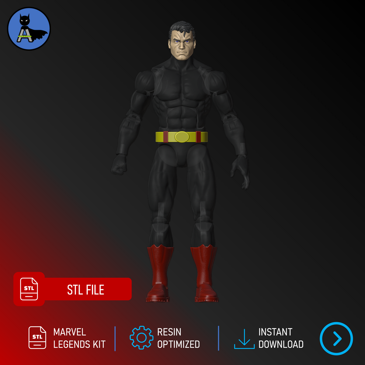Super Human Marvel Legends Kit - STL