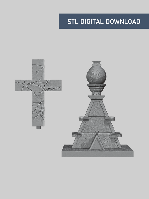 Cross Diorama 1/12 Scale - Digital STL File Download