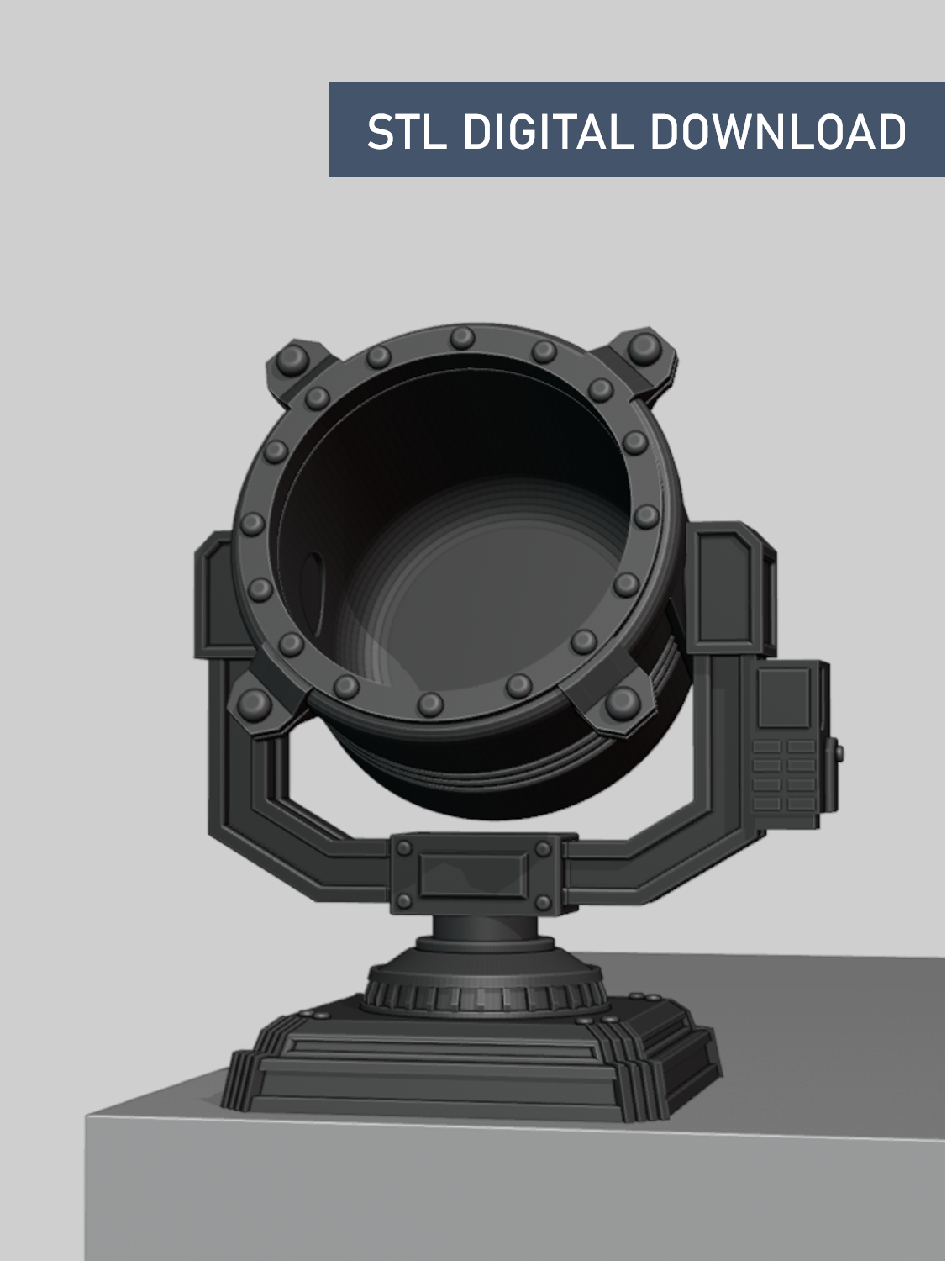 3D Printable Rooftop Signal Light - Digital STL File Download