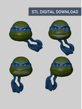 Turtles - 6 inch head sculpts - Digital STL File Download