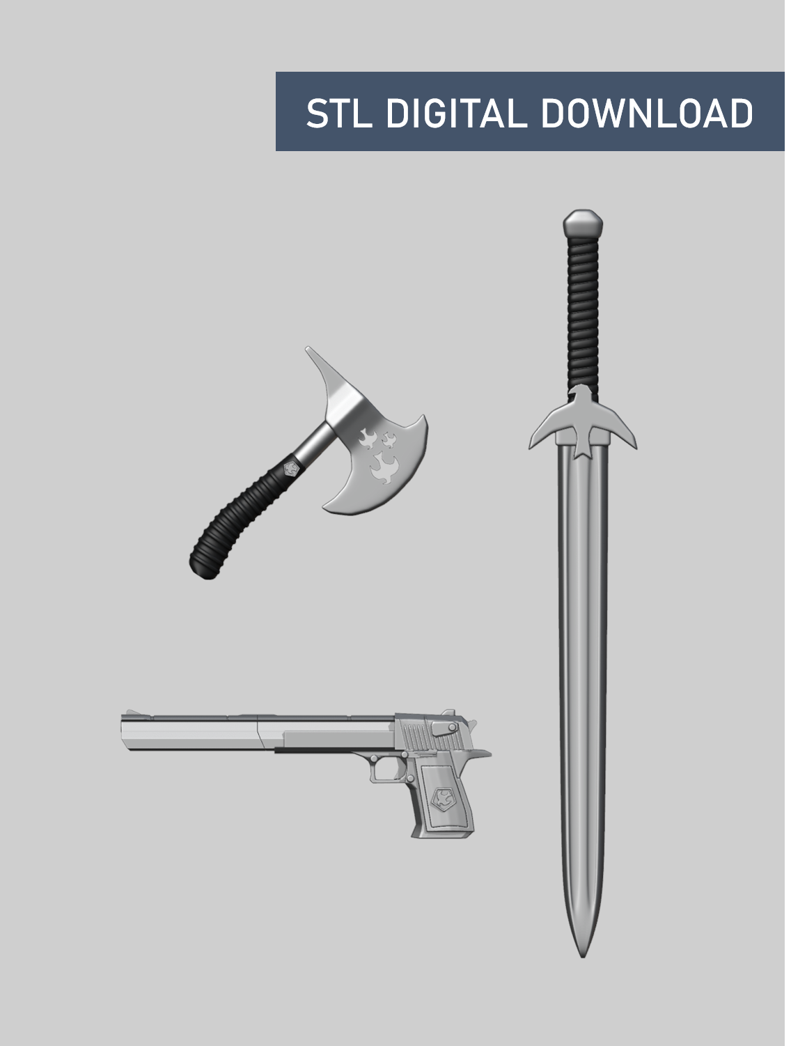Peace - Weapons Accessory Pack - Digital STL File Download