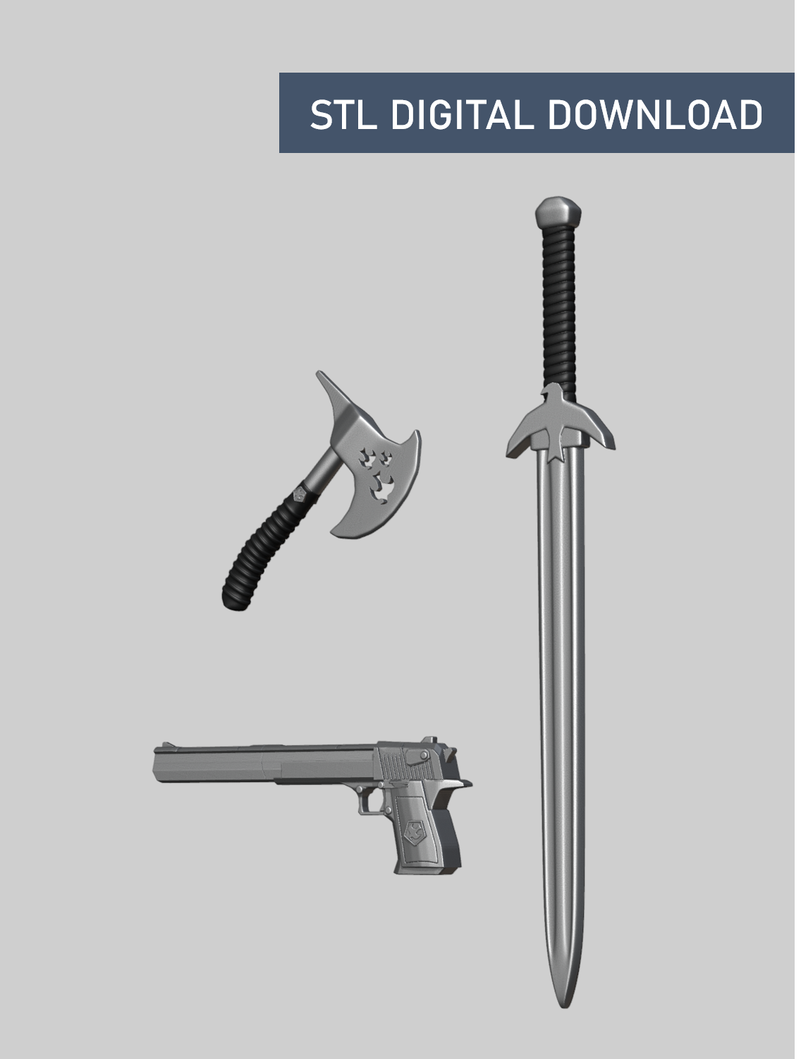 Peace - Weapons Accessory Pack - Digital STL File Download